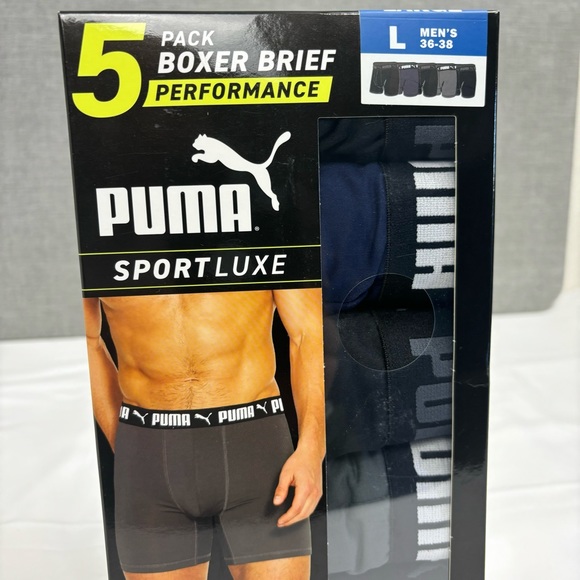 Puma Men's Microfiber Boxer Brief, 5-pack NWT. - Picture 6 of 7